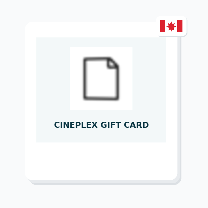 Cineplex Gift Card (CA)｜加拿大数字礼品卡