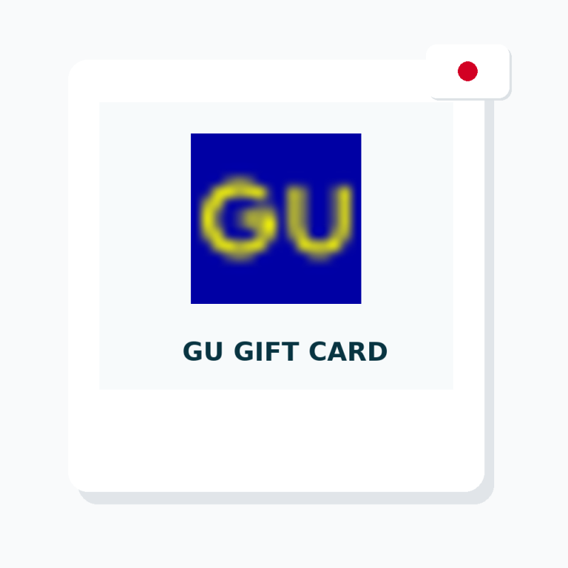 GU Gift Card (JP)｜日本数字礼品卡