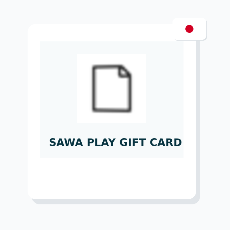Sawa Play Gift Card (JP)｜日本数字礼品卡